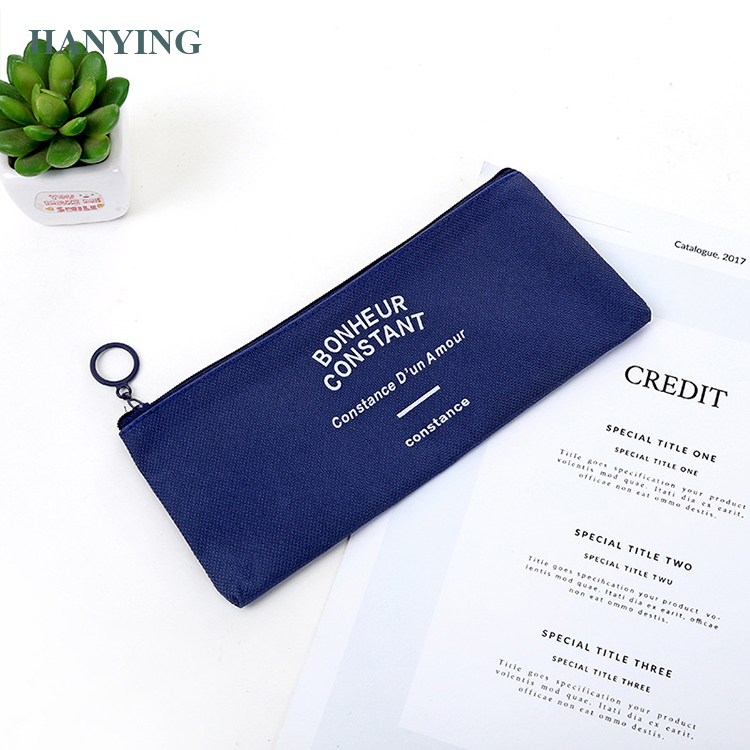 Wholesale Korean version creative fashion simple lovely creative pen bag canvas pen bag