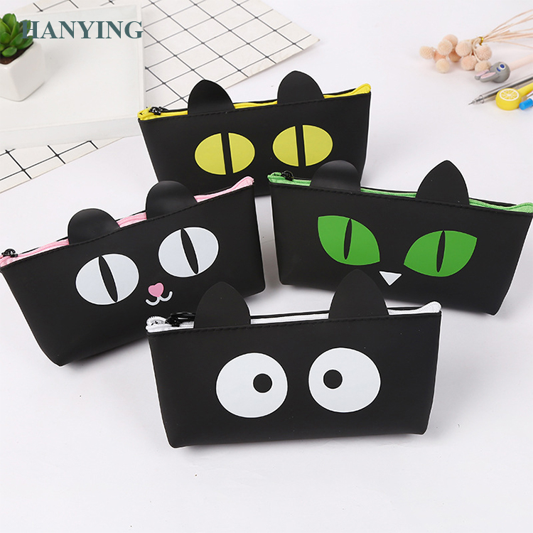 Wholesale Cartoon Cute Stationery Bag Pencil Pouch Animal Silicone  Pencil Case With Zipper