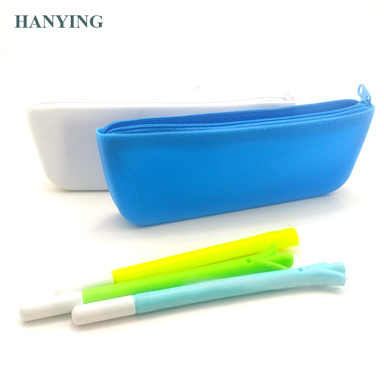 wholesale hot sale Cute Storage Pencil Pouch Students Personalized pen case  Silicone Pencil case of students’ su lies